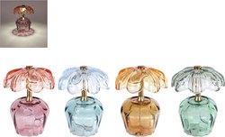 Atmosphere lighting LED glass lamp 11x11x15cm colorful design