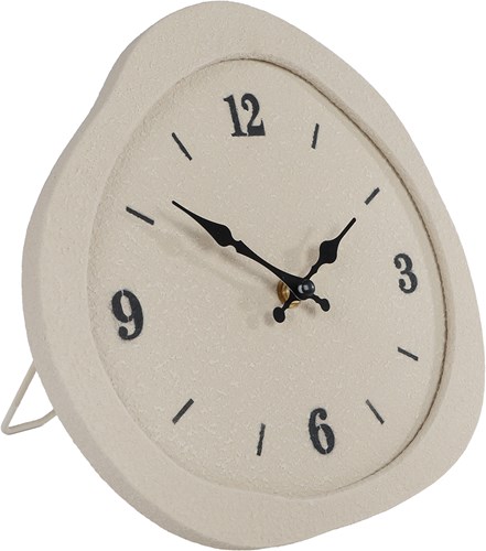 Van Manen metal wall clock cream 25x24x2cm decorative