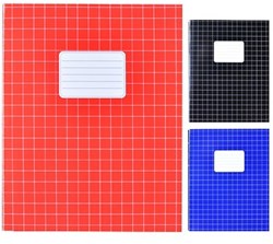 Notebook A5 squared 10mm blue 10 pieces paper school