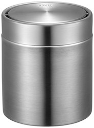 EKO table waste bin Fandy 1.5 liter - trash can matte stainless steel silver