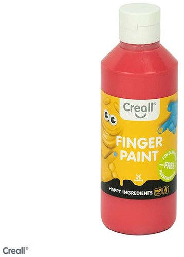 Creall finger paint red Happy Ingredients 250ml - kids paint