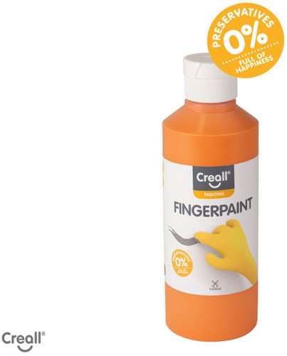 Creall finger paint kids paint 250ml - Orange - creative paint