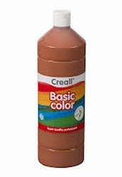Creall poster paint Basic Color 500ml - Brown kids paint craft paint