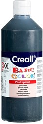Creall poster paint black 500ml - Creative kids paint matte