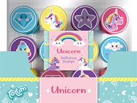 12 self-inking stamps Unicorn 071650