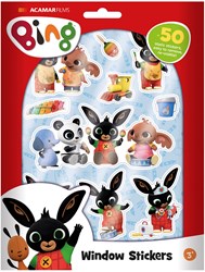Twisk Bing window stickers - 50-piece window decoration for kids