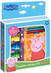 Bambolino Toys Peppa Pig stamp set creative toy with stickers