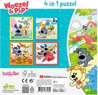 Bambolino Toys puzzle Woezel & Pip 4 in 1 educational cardboard kids puzzle-2