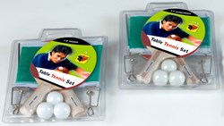 Table tennis set with net post and 3 plastic balls for kids