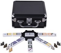 Engelhart Games Domino Mexican Train Double 12 Luxury Aluminium Case