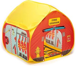 Pop-it-Up Fire Station Play Tent - Pop-up Kids Tent with Printed Floor