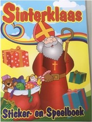 Harlequin Sinterklaas Sticker and colouring book. A4