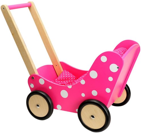 Poppenwagen rose