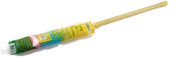 Cleany duster brush with telescopic handle yellow 105cm cleaning
