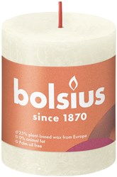 Bolsius Rustiek stompkaars 80/68 - Soft Pearl
