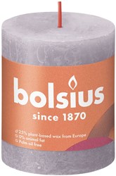 Bolsius Rustiek stompkaars 80/68 - Frosted Lavender