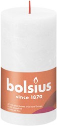 Bolsius rustic pillar candle white - Cloudy White - 13x6.8 cm - 60 hours
