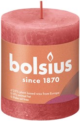 Bolsius Rustiek stompkaars 80/68 - Blossom Pink
