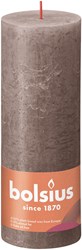 Bolsius Rustiek stompkaars 190/68 - Rustic Taupe