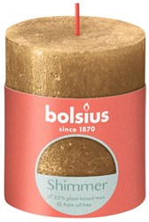 Bolsius Rustiek stompkaars Shimmer 80/68 - Gold
