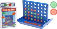4 in a row travel game strategic kids game plastic multi color