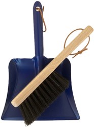 Harlekijn toy dustpan and kids hand brush blue 3+ cleaning set Harlekijn Kinder blik blauw en kinderhandborstel.