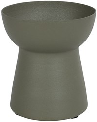 Countryfield vase decoration metal army green 12cm round