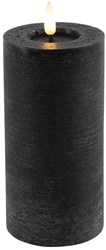 Countryfield LED pillar candle rustic black 15 cm - atmospheric decoration