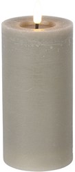 Countryfield LED pillar candle rustic grey 15 cm - atmospheric decoration