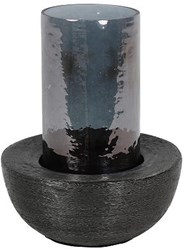 Countryfield tealight holder toy decoration black 22cm cardboard