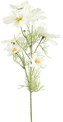 Countryfield artificial flower decoration Cosmos white 74cm plastic