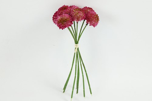Countryfield artificial bouquet Dahlia purple decorative flowers 26cm plastic