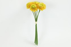 Countryfield artificial dahlia bouquet yellow decorative flower 26cm