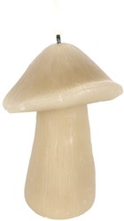 Countryfield LED candle mushroom decoration 15.5cm beige mood light