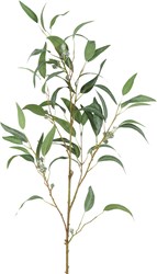 Countryfield artificial eucalyptus decorative flower white 21cm - faux stem