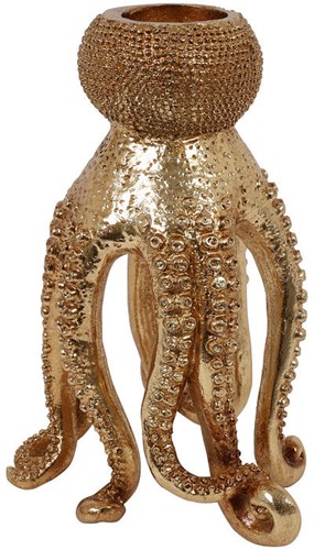 Countryfield tealight holder gold toy decoration 21cm octopus