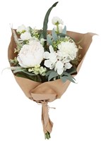Countryfield artificial bouquet flowers Monique white decoration 42x20x20cm