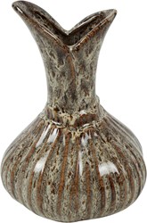Cilgro vase decoration Amaryllis M 13x13x18cm brown ceramic