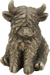 Cilgro Scottish Highland cow plush sitting Yuki XXS 7.5x10.5cm decoration