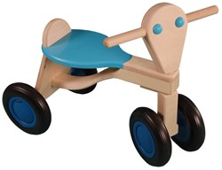 Van Dijk Toys birch wooden balance bike - Light blue