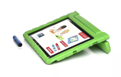 KidsCover iPad 10.2 green kids case set - with stylus & glass screen protector