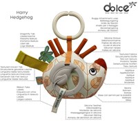 Dolce Toys Earth activity pendant - Hedgehog Harry-2