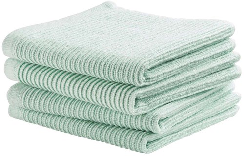 DDDDD kitchen cloth cotton pastel green 30x30cm set of 4 cleaning towels