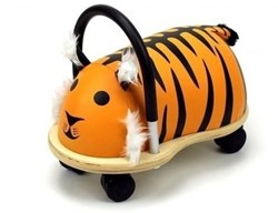 Wheelybug ride-on tiger large - wooden ride-on toy tiger