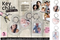 Alco keychain transparent photo set 3 pieces gift