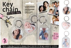Alco keychain transparent photo set 3 pieces gift