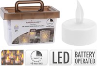 Theelicht Led Timer 24 stuks in emmer