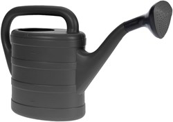 Plastic watering can anthracite 5 liters - garden watering can for outdoor with sprinkler head