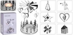Theelichthouder Carousel silver decorative toy accessory