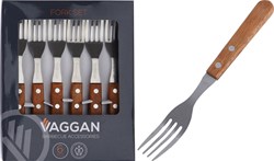 Forks set stainless steel silver 6-piece - Table cutlery for breakfast and dinner
